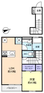 K′SシャンブルIX【2階】の間取り