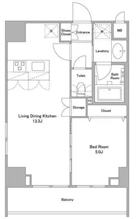 東京都台東区北上野2【マンション】の間取り