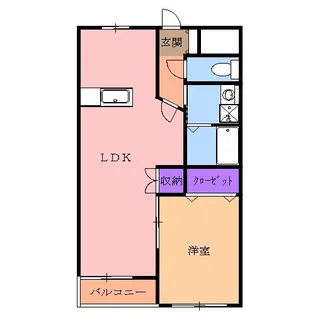 ヴィベール【1階】の間取り