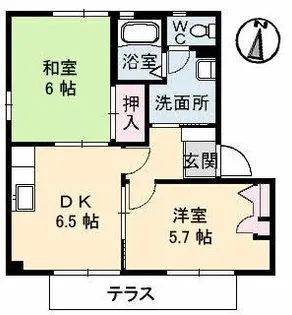 シャルム政畝【2階】の間取り