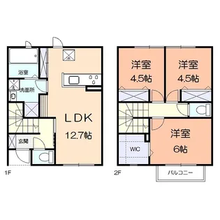 神奈川県秦野市尾尻【一戸建】の間取り