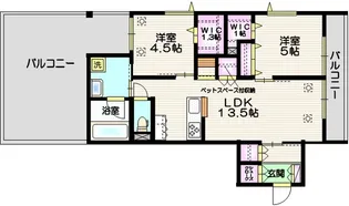 埼玉県さいたま市南区四谷2【マンション】の間取り