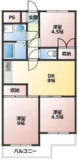 3DKの間取り画像