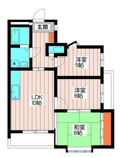 ソシア我孫子【2階】の間取り