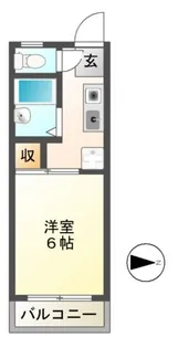 リバーヒル喜志【2階】の間取り