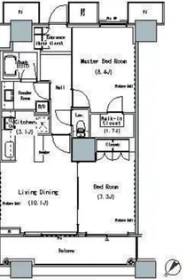 ザ・東京タワーズミッドタワー【23階】の間取り