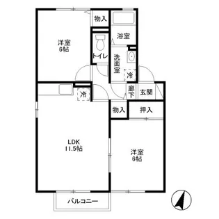 ティンカー・ベル I【1階】の間取り
