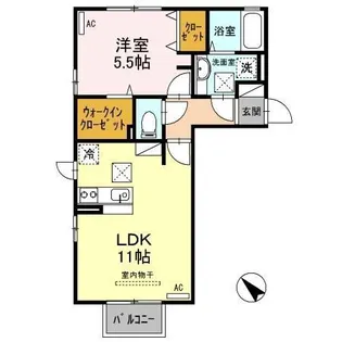 リッツ ハウス B棟【1階】の間取り