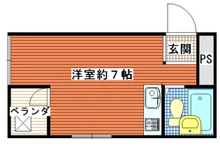 ハイツ當里家【3階】の間取り