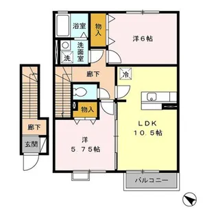 シルクコート【2階】の間取り