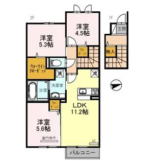 コットンハウスIIIの間取り
