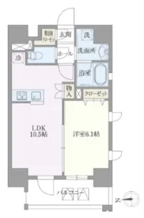 ライトテラス浅草【8階】の間取り