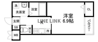エルベコート東寺【3階】の間取り