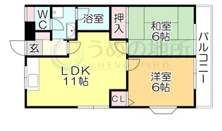 宗崎ハイツ【1階】の間取り