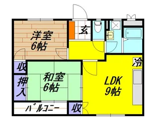 サウスガーデン【3階】の間取り