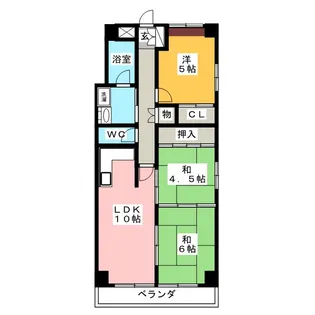 グランコート21【5階】の間取り
