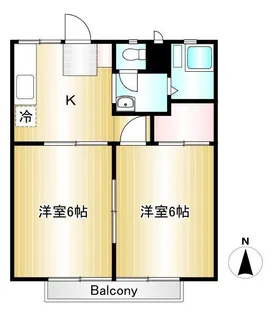 パナハイツサルビア【2階】の間取り