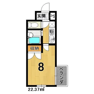 サンヴェール七条【2階】の間取り
