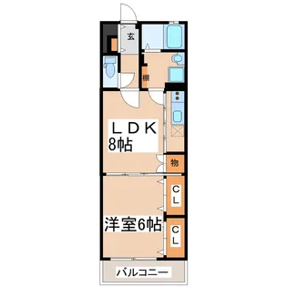 Evidence LEO【1階】の間取り