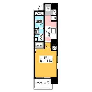 ウィステリアコート【5階】の間取り