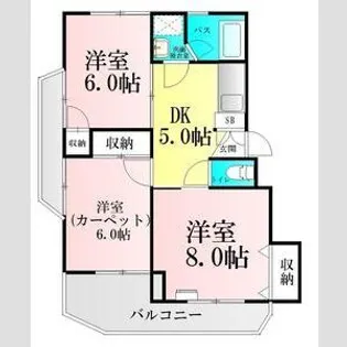 寺崎ハイツ【3階】の間取り