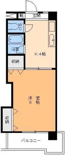 ロイヤルハイツ平和通【2階】の間取り