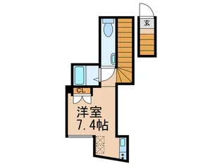 カルチェラタン桜丘【2階】の間取り