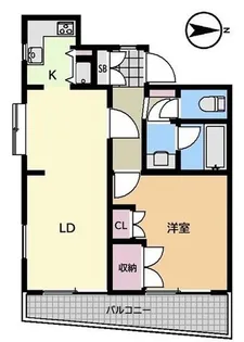 エスポワール池尻【3階】の間取り