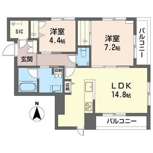 フェリシータ【3階】の間取り