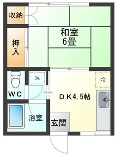 中央コーポ【2階】の間取り