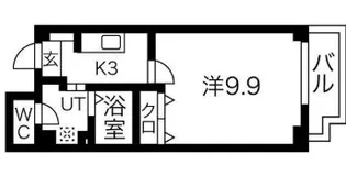 ドーム千代崎【4階】の間取り
