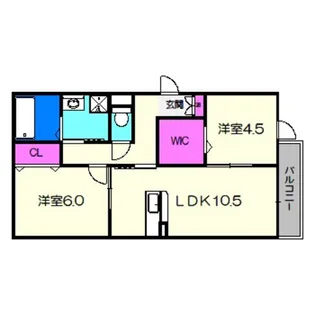メイト北花田7号館【3階】の間取り