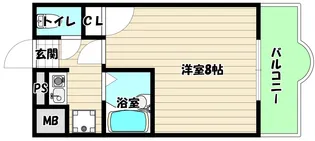 大阪府大阪市淀川区宮原2【マンション】の間取り