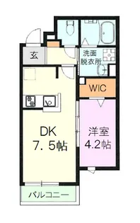 ラシーネ赤塚【3階】の間取り