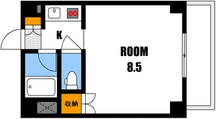 パティオス新町【4階】の間取り