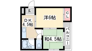 ガルボ淡路【2階】の間取り