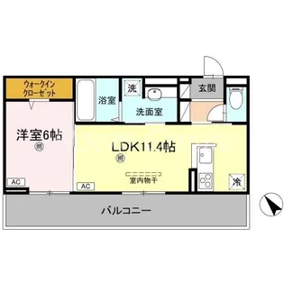 サンセール問屋町II【2階】の間取り
