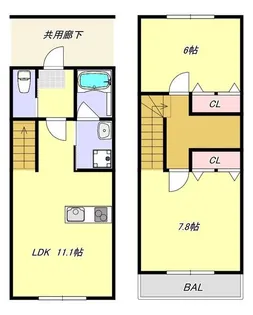 エスペランサMM【3階】の間取り