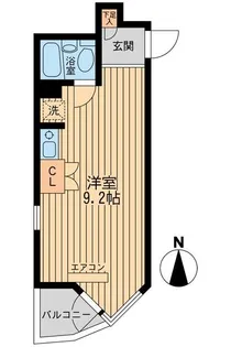 コモド駒込ハイツ【2階】の間取り