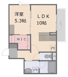 カーサ デル マーレ【3階】の間取り