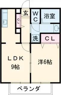 ガーデンハウス清和 E棟【1階】の間取り