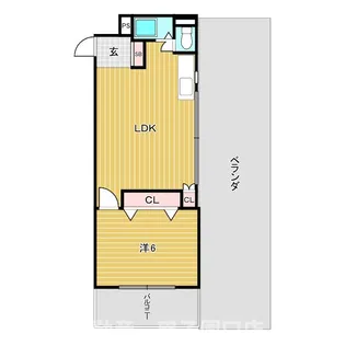 甲子園第7コーポラス【6階】の間取り