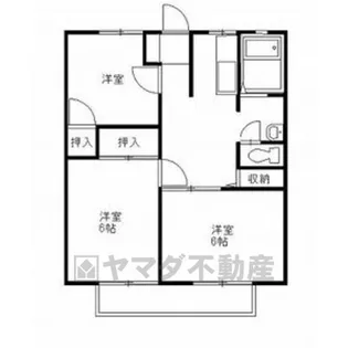 ハイツファミール【1階】の間取り