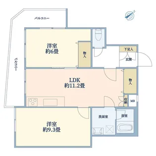 バルミー千石【1階】の間取り