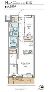 LUMINOUSつつじヶ丘【2階】の間取り