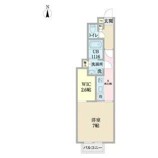 anyre高砂駅東I【1階】の間取り