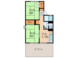 セジュール・ラ・フォーレ【1階】の間取り