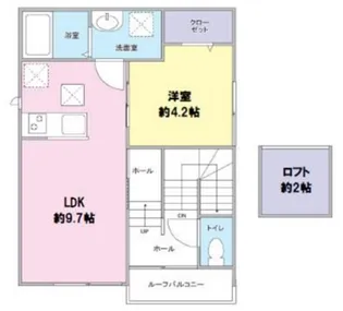 SOLLUNA【2階】の間取り