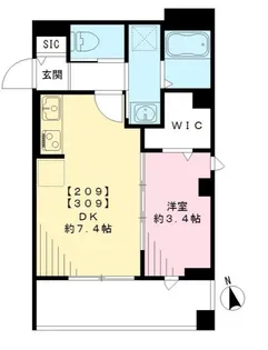 スマート・グラン 荻窪【3階】の間取り