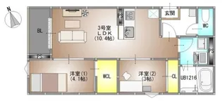 REGALEST 新福【2階】の間取り